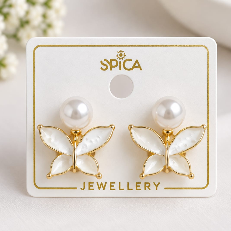 Floral Korean Studs